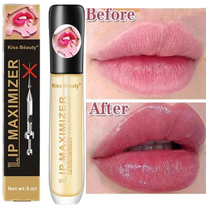 Lip Plump Serum Oil Elasticity Moisturizing Lip Essence Long Lasting Sexy Lip Oil Gloss Reduce Fine Lines Remove Dead Skin Care